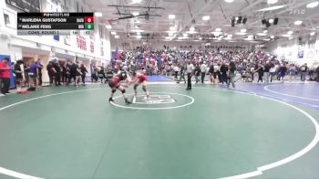 Girls 125 lbs Cons. Round 3 - Marlena Gustafson, Santa Cruz Girls vs Melanie Feng, Mills&nbsp;Girls