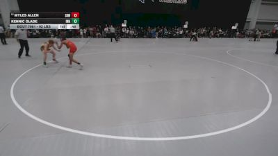 92 lbs Champ. Rd Of 32 - Kennic Glade, Ironhawk Wrestling Academy vs Myles Allen, Super D Wrestling