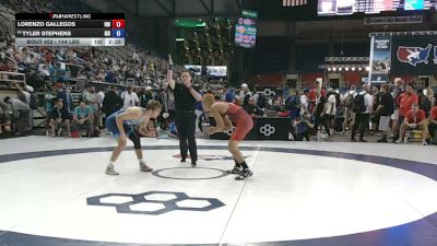 144 lbs Champ. Rd Of 128 - Lorenzo Gallegos, New Mexico vs Tyler Stephens, Maryland