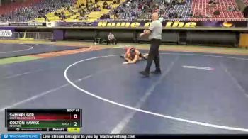 184 lbs Quarterfinal - Sam Kruger, South Dakota State vs Colton Hawks, Missouri