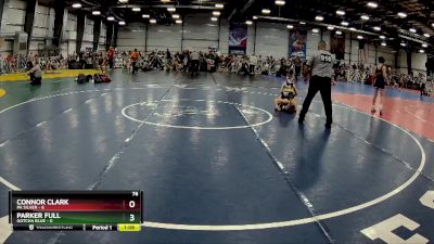 76 lbs Rd# 10- 4:00pm Saturday Final Pool - Connor Clark, PA Silver vs Parker Full, Gotcha Blue