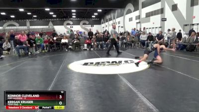 85 lbs Round 1 (8 Team) - Konnor Cleveland, Fort Hammers vs Keegan Kruger, Team Ohio