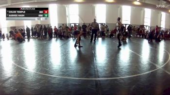 105-112 lbs Cons. Semi - Aubree Hash, New River Wrestling Club vs Chloe Temple, Tabb Wrestling Club