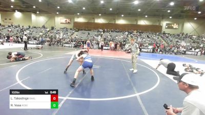 102 lbs Consi Of 8 #2 - Liam Takashige, Small Town Grims vs Ryker Voss, Roseburg Mat Club