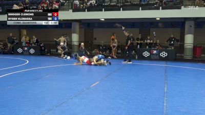 110 lbs Cons. Quarters - Bridger Clemons, Richmond Wrestling Club vs Ryder Klobassa, Viking Wrestling Club