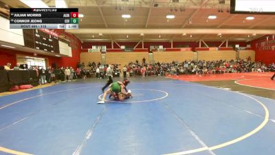 115 lbs Champ. Round 3 - Julian Morris, Albany vs Connor Jeong, Castro Valley