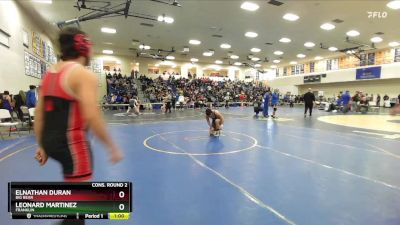 157 lbs Cons. Round 2 - Elnathan Duran, Big Bear vs Leonard Martinez, Franklin