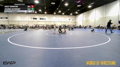 40 lbs Rr Rnd 1 - Valeria Gutierrez, Black Widows K-6 vs Riley Tarwater, Untouchables Girls Black