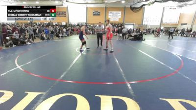 190 lbs Consi Of 8 #2 - Fletcher Rinke, Bridgewater-Raynham vs Joshua "Emmitt" Nossaman, Plymouth