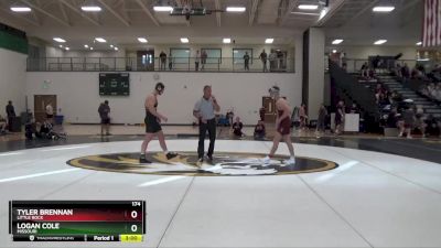 174 lbs Cons. Semi - Logan Cole, Missouri vs Tyler Brennan, Little Rock