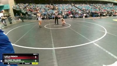 106-109 lbs Round 2 - Layla French, USA Gold vs Dilynne Milligan, Spanish Springs Wrestling Club