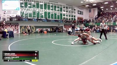 138 lbs Champ. Round 2 - Omar Leon, Springfield (Akron) vs Caden Mallett, Clay (Oregon)