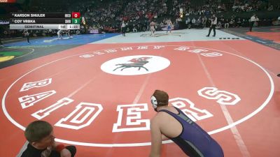 Semifinal - Coy Vrbka, Shelby-Rising City vs Karson Shuler, Hitchcock County