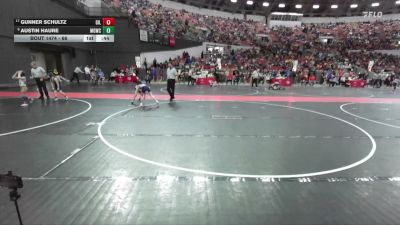 66 lbs Quarterfinal - Gunner Schultz, Gillett/Suring vs Austin Haure, Monona Grove/McFarland Wrestling Club