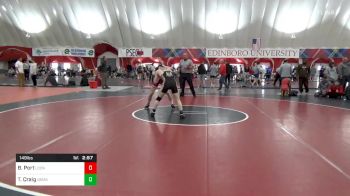 149 lbs Quarterfinal - Brock Port, Lock Haven vs Tanner Craig, Usmaps