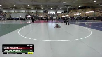 55 lbs Quarterfinal - Christian Toungette, Williamson County Wrestling Cl vs Aaron Corrigan, Buckhorn Youth Wrestling Club