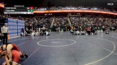 3A 120 lbs Quarterfinal - Cole Hunt, Jacksonville High School vs Zane Taylor, St. Stephens High School