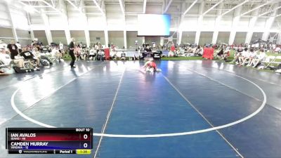 132 lbs 2nd Wrestleback (8 Team) - Ian Avalos, Idaho vs Camden Murray, Virginia