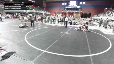 109 lbs Consolation - Mercedes Goodman, WR Wrestling Club vs Hadley Carruthers, St. Paul Youth Wrestling