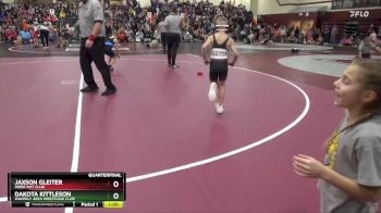 PW-12 lbs Quarterfinal - Jaxson Gleiter, Indee Mat Club vs Dakota Kittleson, Waverly Area Wrestling Club