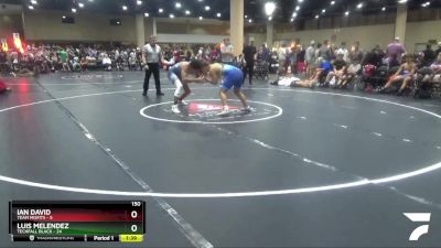 150 lbs Round 2 (6 Team) - Ian David, Team Misfits vs Luis Melendez, Techfall Black