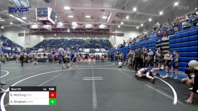 80 lbs Quarterfinal - Boston McClung, Piedmont vs Asher Bingham, Harrah Little League Wrestling