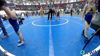 40 lbs Quarterfinal - Cash Scott, Cowboy Wrestling vs Caelan Newcomb, Noble Takedown Club