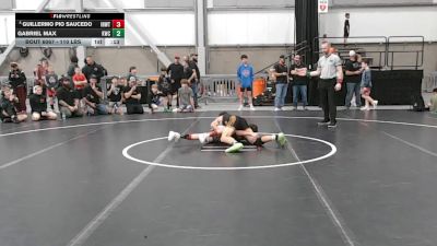 110 lbs Champ. Rd Of 32 - Guillermo Pio Saucedo, Inland Northwest Wrestling Training Center vs Gabriel Max, Kalispell Wrestling Club