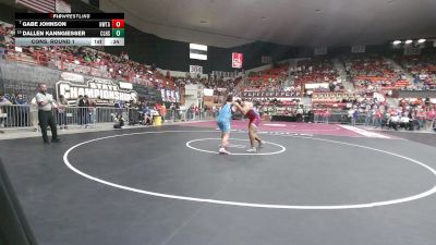 215 lbs Cons. Round 1 - Gabe Johnson, Hiawatha HS vs Dallen Kanngiesser, Clearwater HS