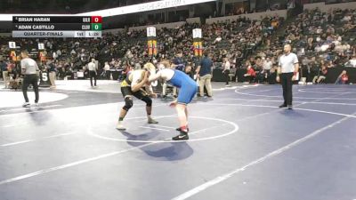 215 lbs Quarterfinal - Brian Haran, Gilroy (CC) vs Adan Castillo, Clovis (CS)