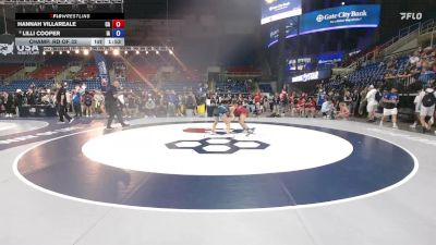 125 lbs Champ. Rd Of 32 - Hannah Villareale, CA vs Lilli Cooper, IA