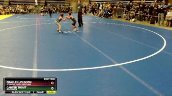 60 lbs Cons. Semi - Carter Trout, Hutchinson vs Braylen Johnson, St. Cloud Youth Wrestling