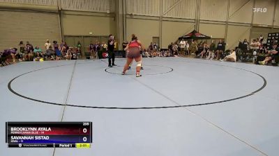 235 lbs Placement Matches (16 Team) - Brooklynn Ayala, Pennsylvania Blue vs Savannah Sistad, Iowa