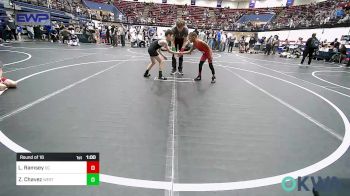 55 lbs Round Of 16 - Legend Ramsey, Del City Little League vs Zayn Chavez, Westmoore Wrestling