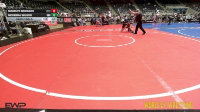 120 lbs Semifinal - Madelyn Medrano, G1 Training Center vs McKenna Wilson, HURRICANE WRESTLING ACADEMY