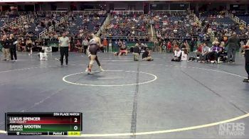 3A 157 lbs 5th Place Match - Lukus Spencer, Ashe County vs Samad Wooten, CB Aycock