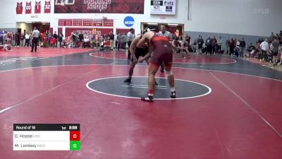 197 lbs Round Of 16 - Dontae Hoose, Lehigh-Unattached vs Misha Lomboy, Michigan State