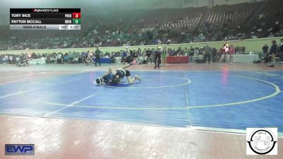 80 lbs Semifinal - Tory Rice, Prodigy Elite Wrestling vs Payton Mccall, Broken Arrow - Independent