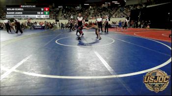 58 lbs Round Of 16 - Nolan Elwell, Tuttle Wrestling vs Baker James, Jacket Wrestling Club
