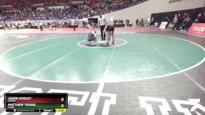 5A-144 lbs Quarterfinal - Jaxon Godley, Crater vs Matthew Young, Canby