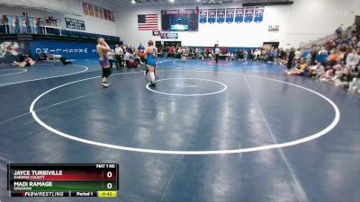 170 lbs Cons. Semi - Madi Ramage, Shoshoni vs Jayce Turbiville, Harding County