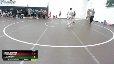 157 lbs Cons. Round 5 - Tyler Abell, Eierman Elite vs Mikel Carver, JC Youth Wrestling