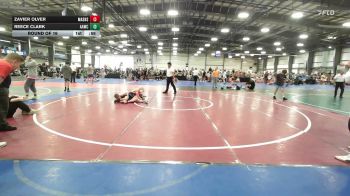 100 lbs Round Of 16 - Zavier Olver, Mat Assassins Black - MS vs Reece Clark, All American Wrestling Club - MS