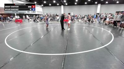 144 lbs Brody Shepard, Team Wyoming White vs Myles Sanchez, Team Nebraska