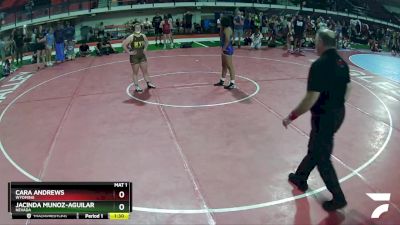 140 lbs Cons. Round 1 - Jacinda Munoz-Aguilar, Nevada vs Cara Andrews, Wyoming