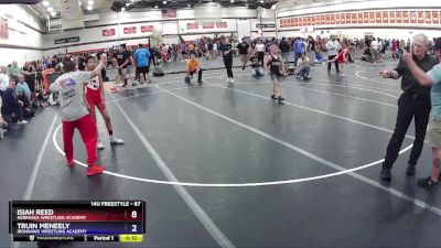 87 lbs 1st Place Match - Isiah Reed, Nebraska Wrestling Academy vs Truin Meneely, Ironhawk Wrestling Academy