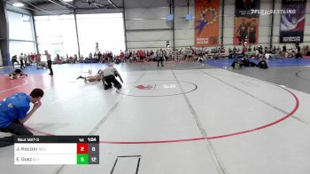 126 lbs Rr Rnd 3 - Jesse Koczon, Talladega Knights vs Evan Gosz, Illinois Menace Thunder