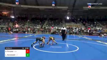 100 lbs Prelims - Scout Puryear, Terminator Wrestling Academy vs Leolyn Karnowski, Flint Hills