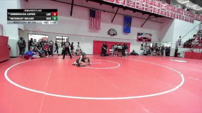 JH 126 lbs Champ. Round 2 - McKinley Miller, CHANDLER vs Ezmeralda Lopez, LAWTON