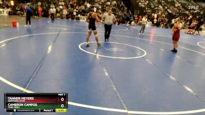 184 lbs Champ. Round 2 - Cameron Campos, York (Neb.) vs Tanner Meyers, Northern State